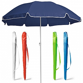 Umbrela de plaja colorata de 140 cm cu husa inclusa - 98332